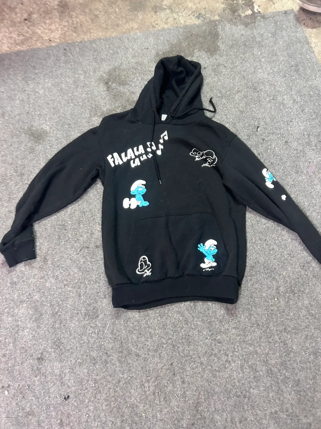 Smurfs Black Hoodie thumbnail