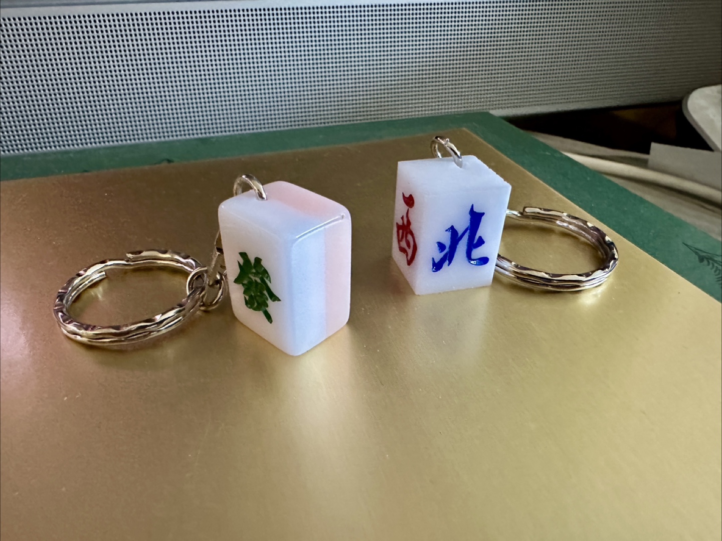 Mahjong Tile Keychains - Set of 2