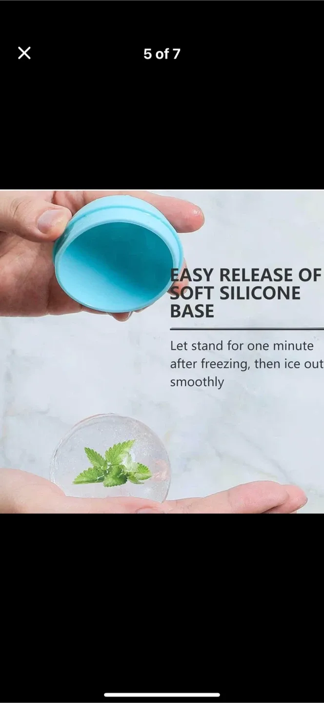 Ice Ball Maker - Easy Release Silicone image indicator(5)