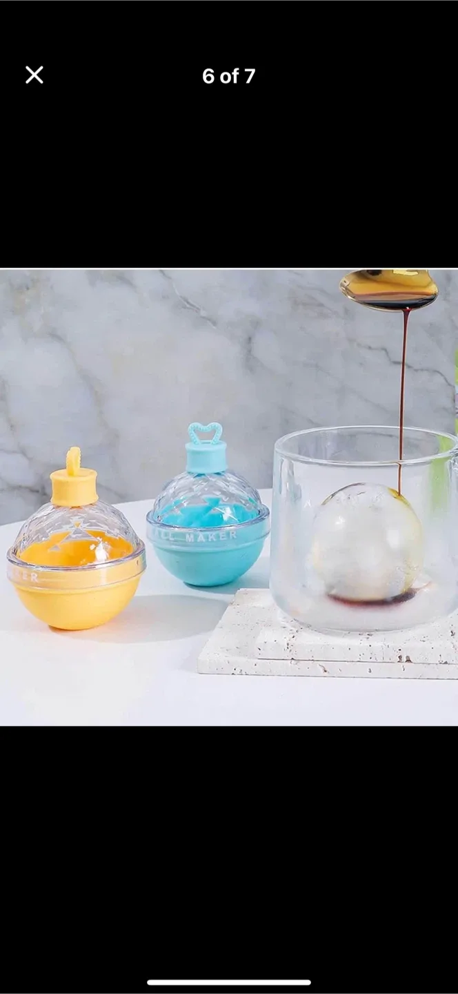 Ice Ball Maker - Easy Release Silicone image indicator(6)