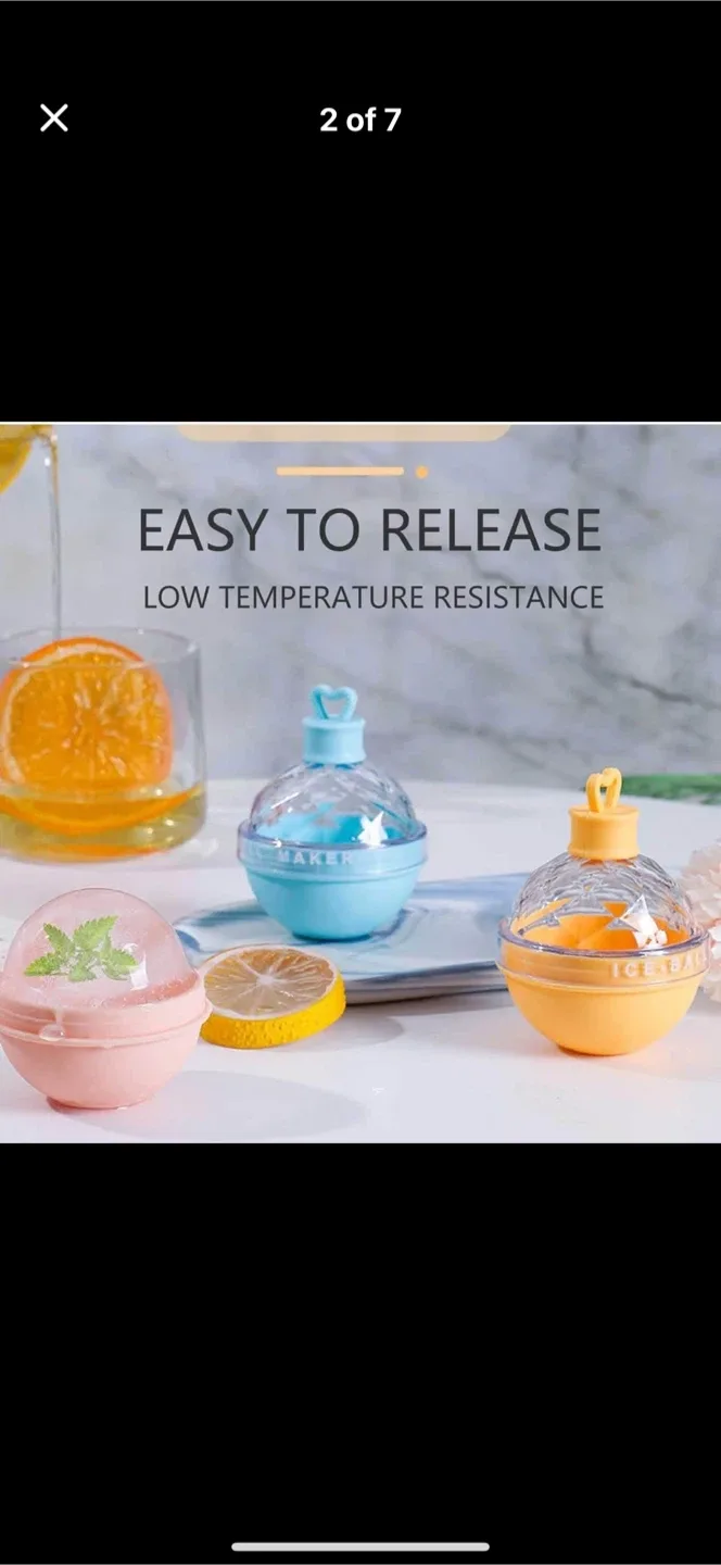 Ice Ball Maker - Easy Release Silicone image indicator(2)