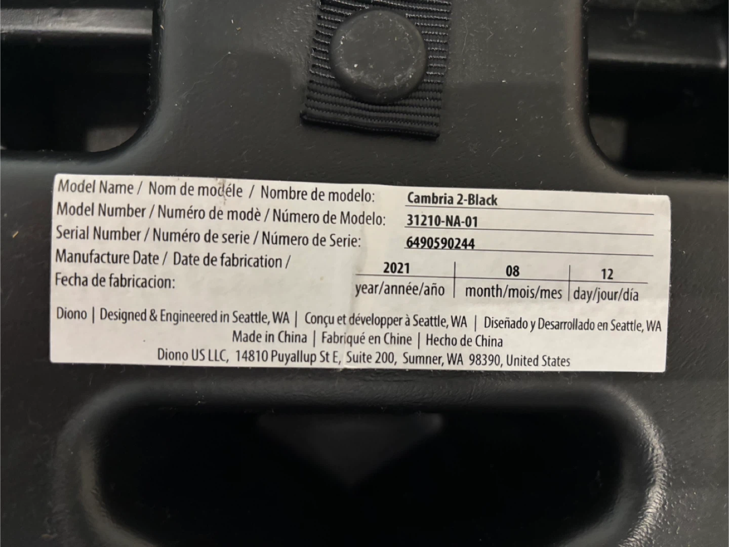 Diono Black Booster Seat - photo 5