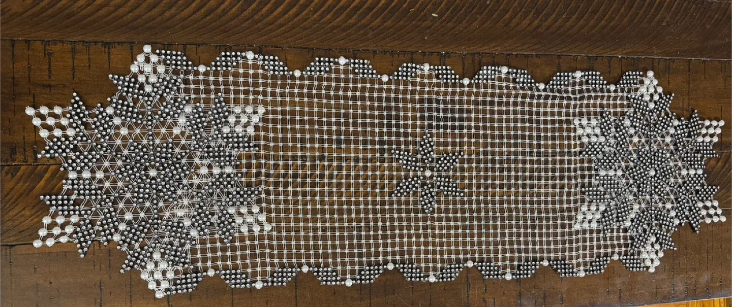 Beaded Snowflake Table Runner image indicator(6)