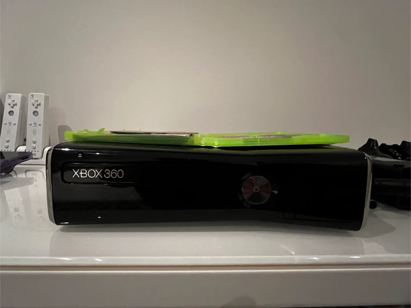 Xbox 360 S with 2 Games and 2 Controllers