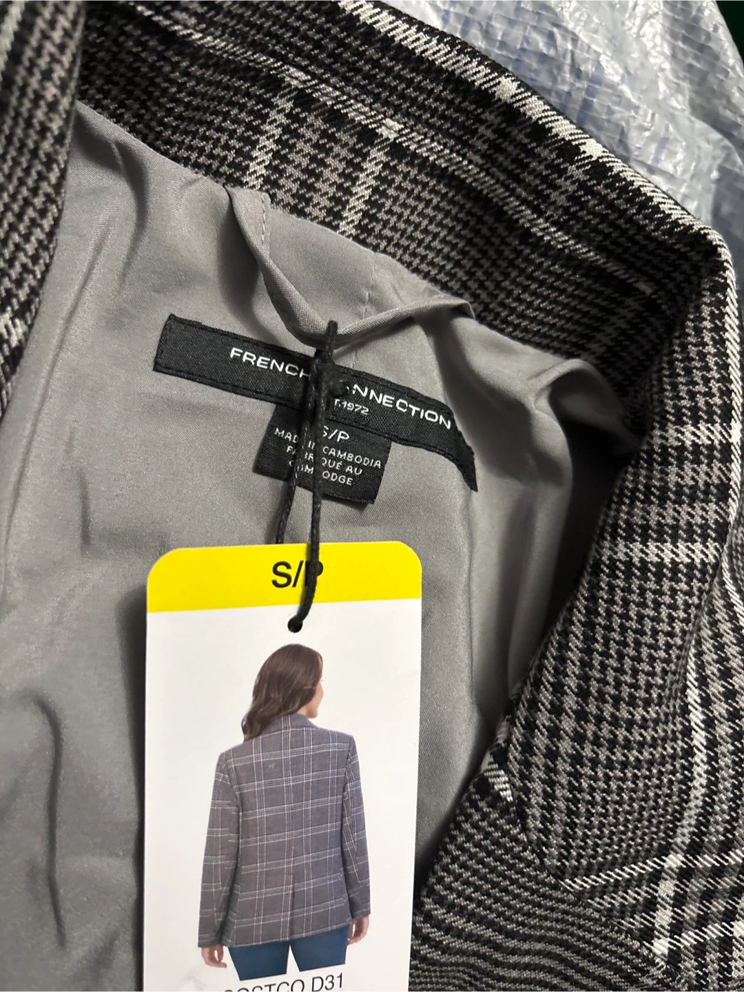 French Connection Plaid Blazer - Size S - photo 3