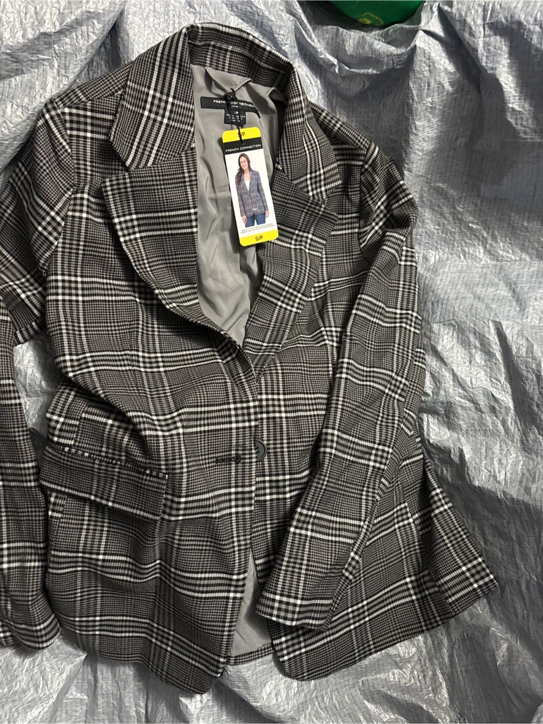 French Connection Plaid Blazer - Size S thumbnail