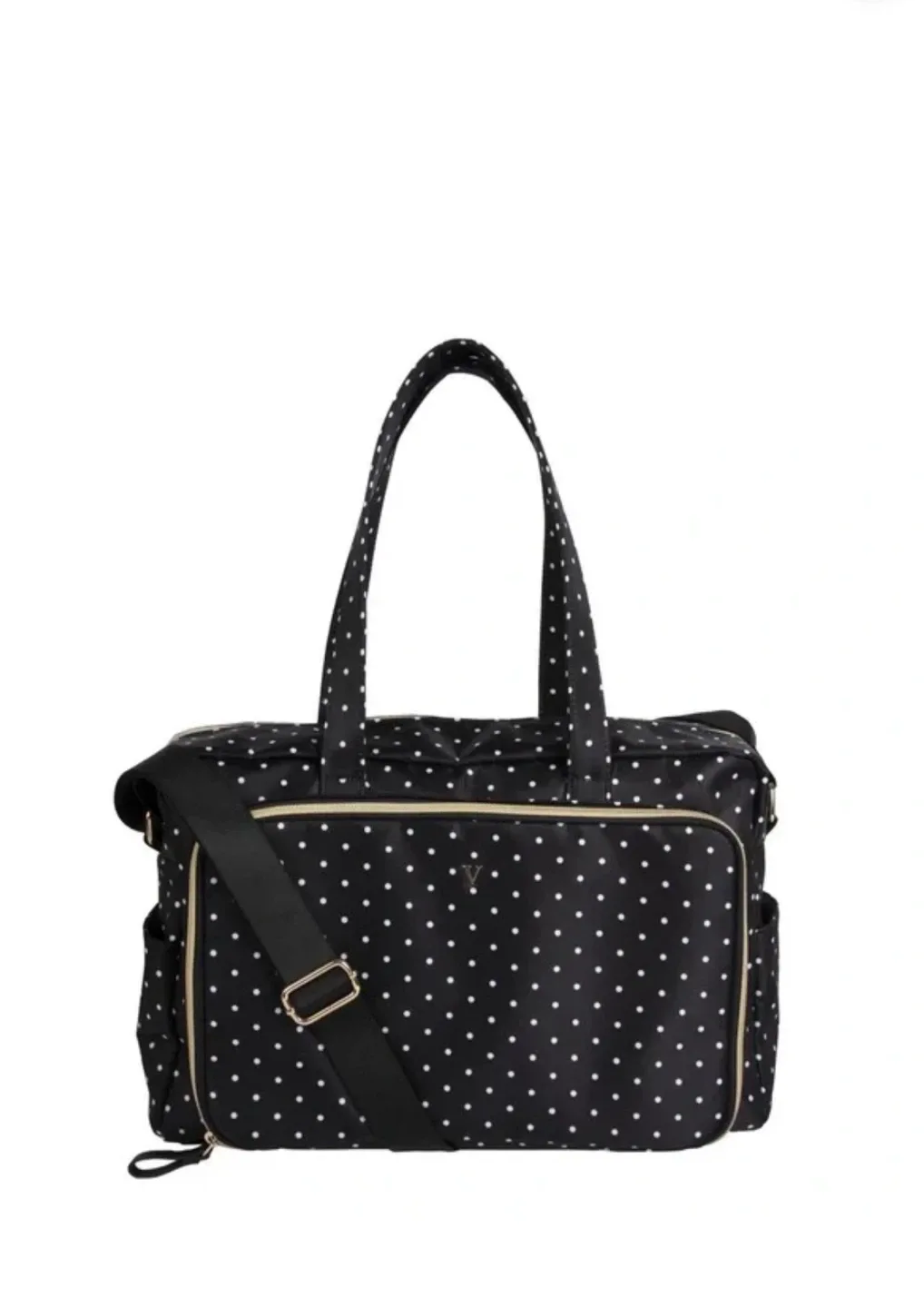 Verona Baby Diaper Bag - Black Polka Dot thumbnail