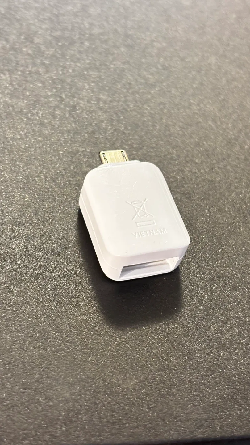 Micro USB to USB Adapter - White thumbnail
