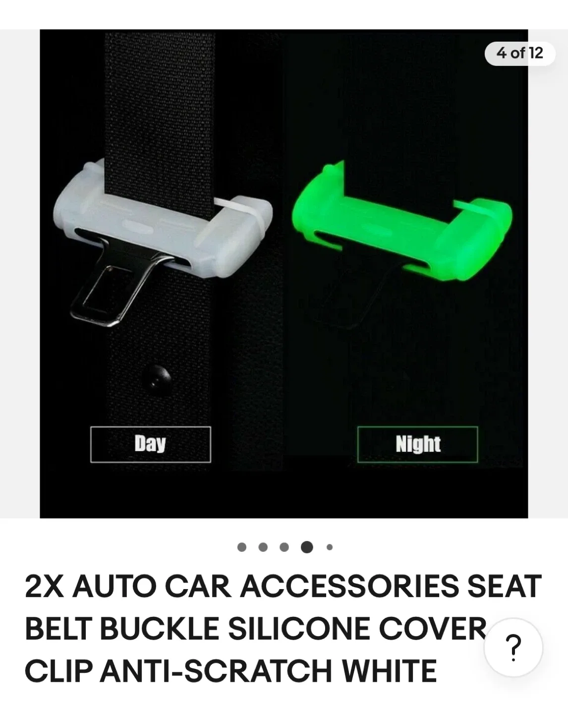 Car Seat Belt Buckle Clip Silicone Cover image indicator(7)