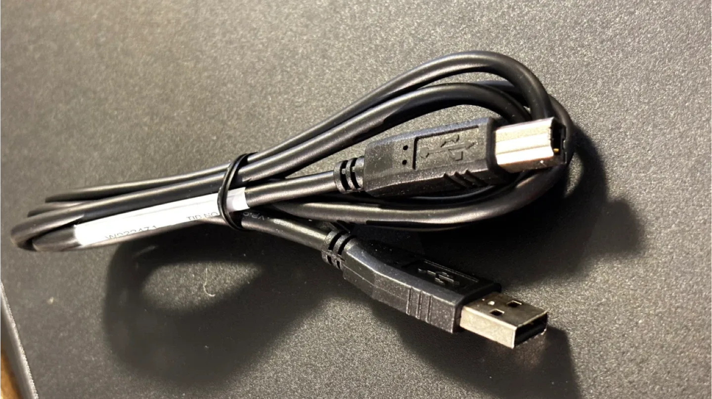 USB A to B Cable - Black thumbnail