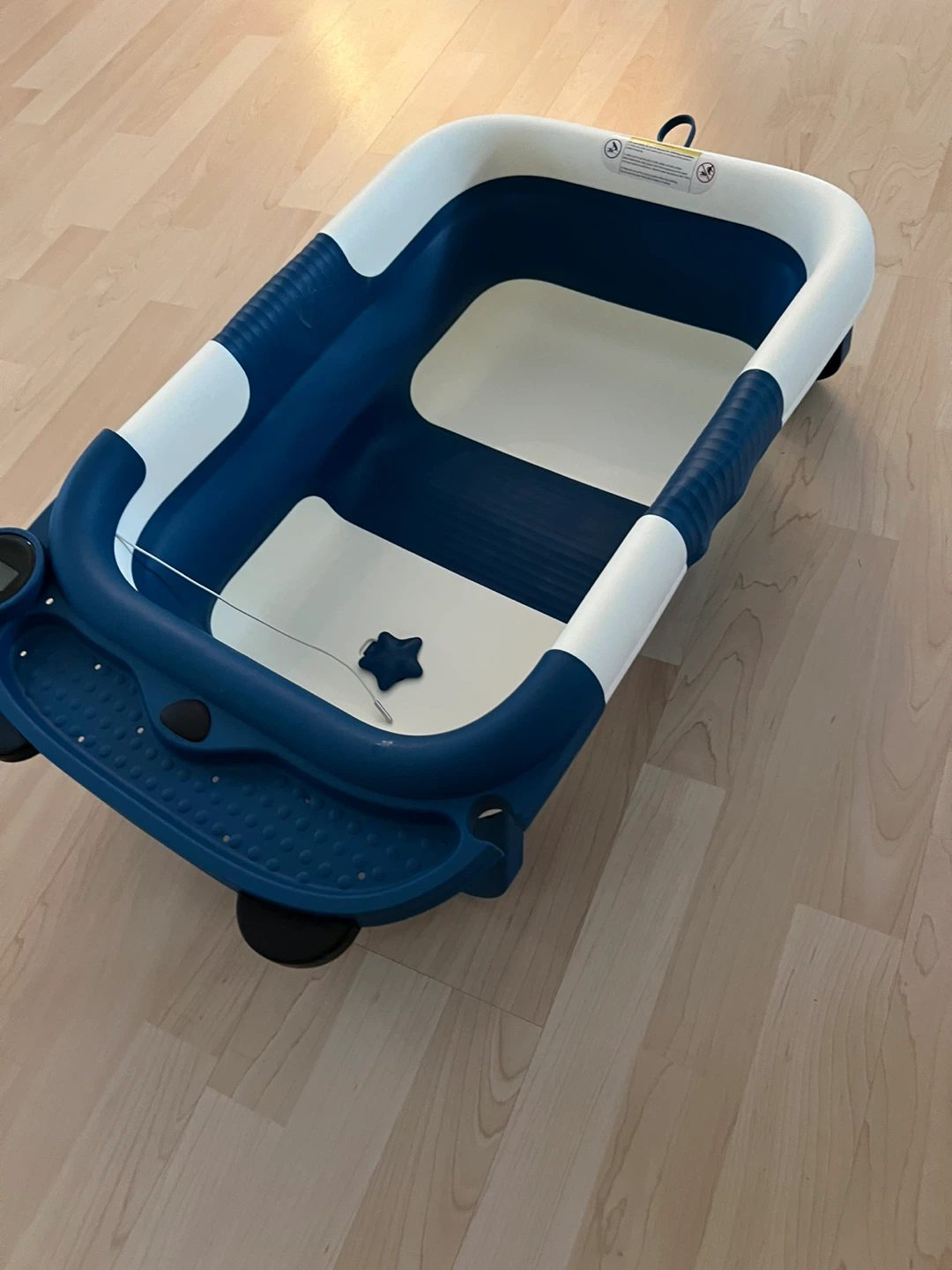 Blue and White Baby Bathtub