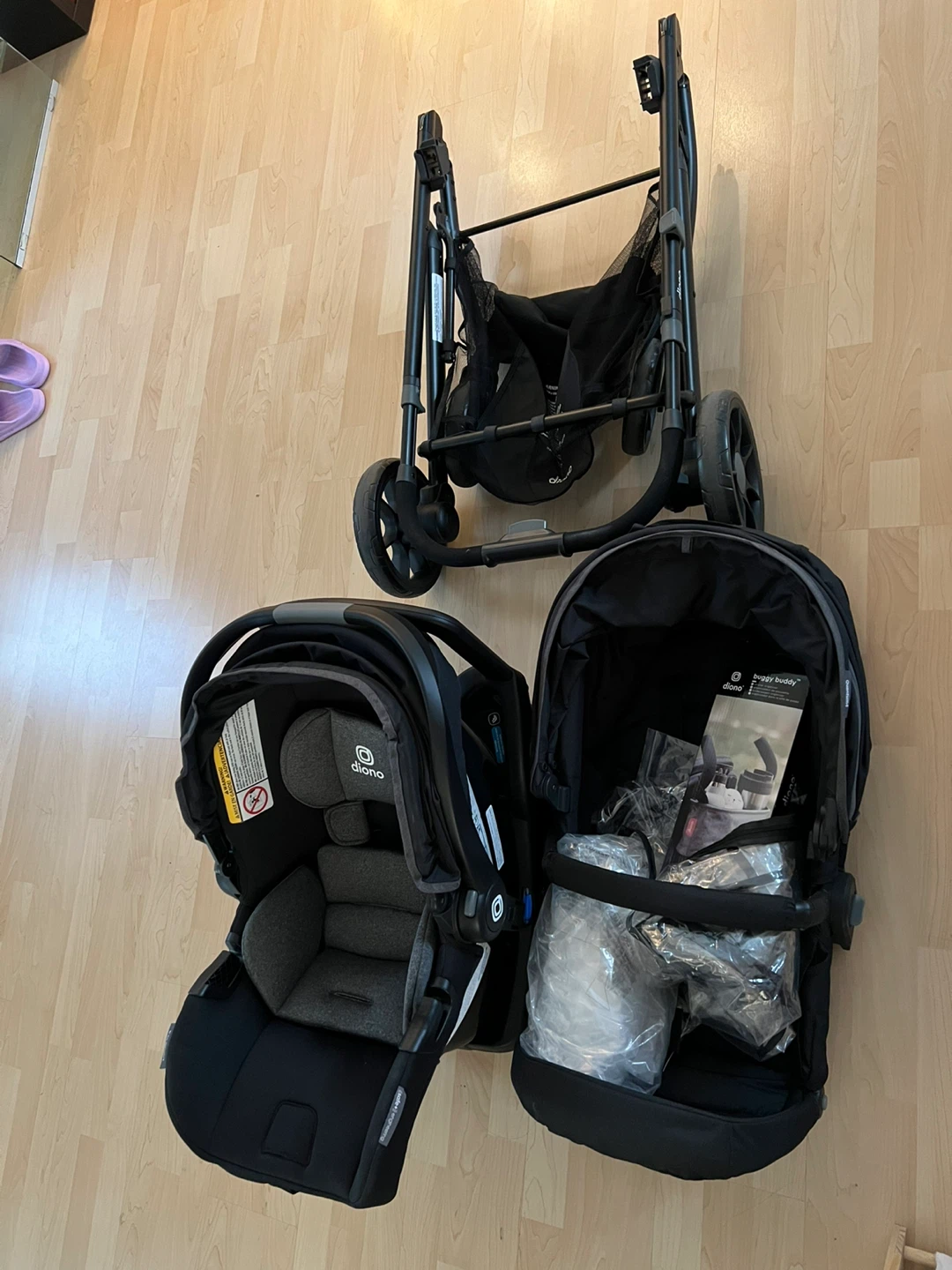 Diono Travel System: Car Seat, Stroller, Base