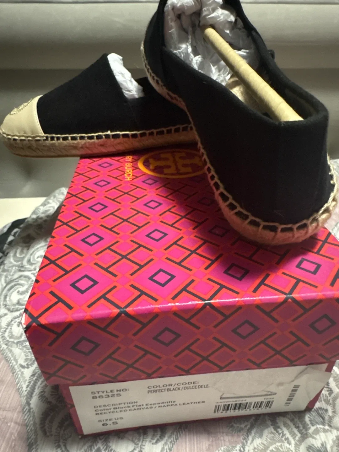 Tory Burch Color Block Flat Espadrille - US 6.5 thumbnail
