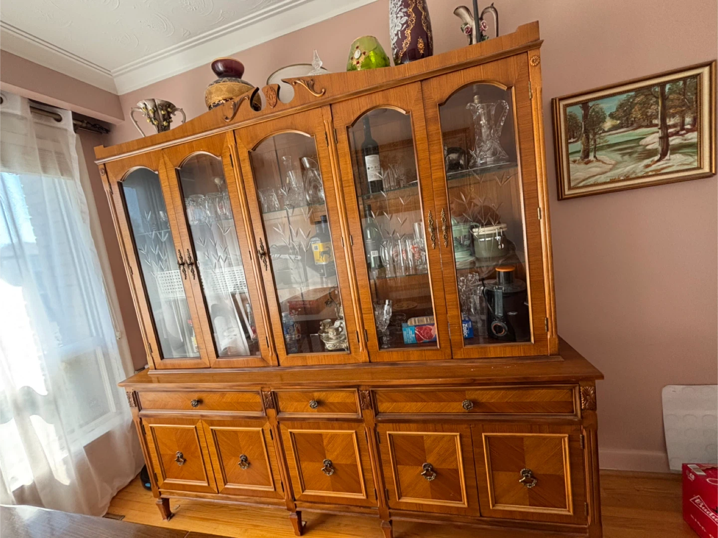 Vintage Wooden China Cabinet - photo 5