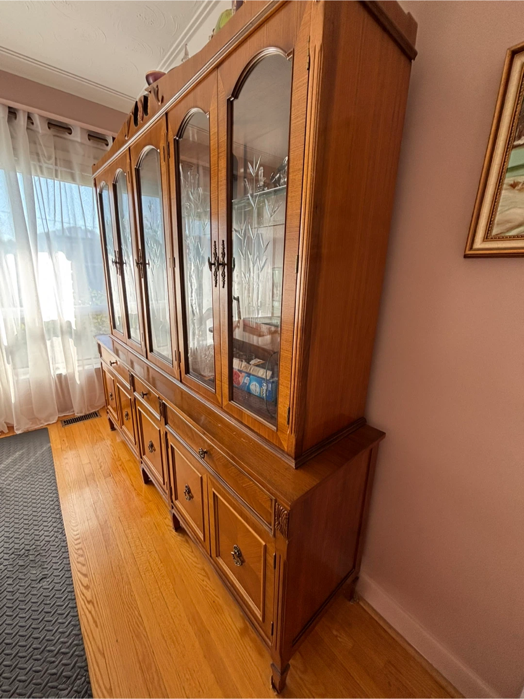 Vintage Wooden China Cabinet - photo 4