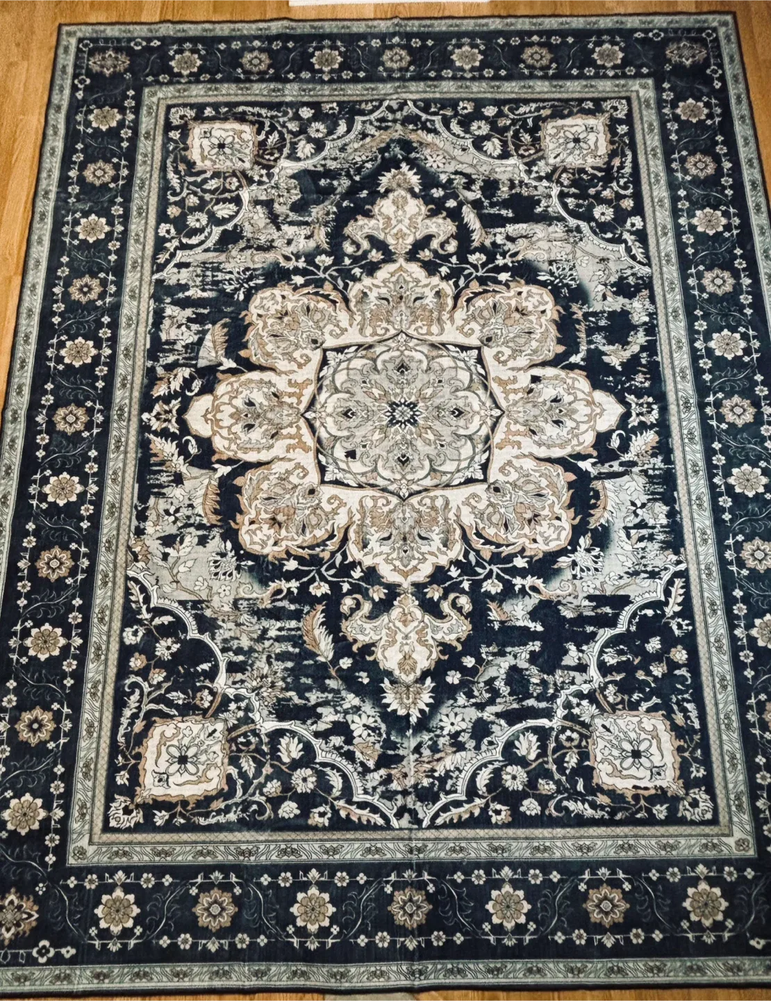 🥕 Elegant 9x12 ft Area Rug - Soft, Washable, Non Slip