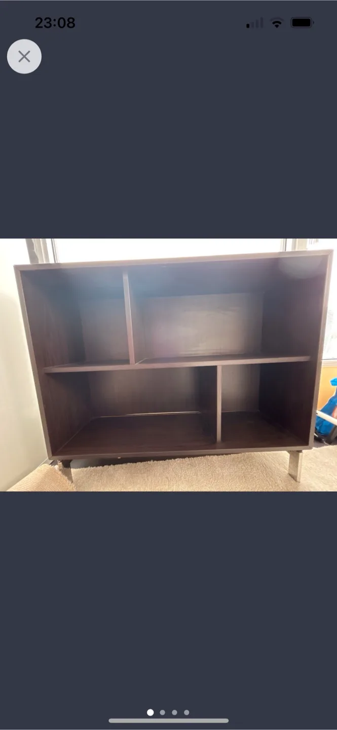 Brown Wooden Shelf Unit thumbnail