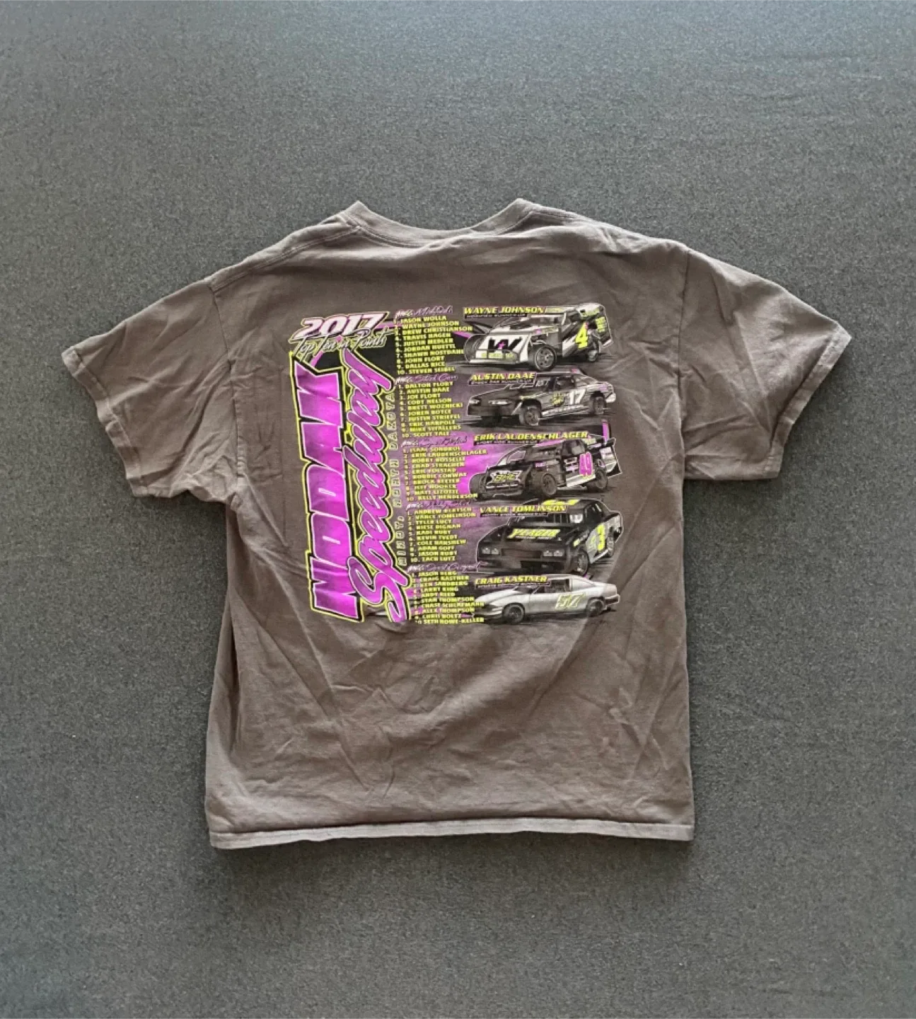 2017 Nodak Speedway Track Champions Tee - L image indicator(3)