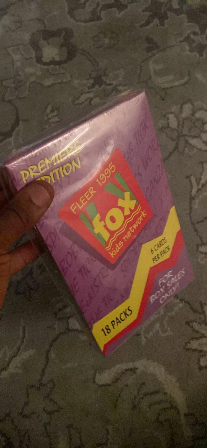 Fleer 1995 Fox Kids Network Trading Cards - New Sealed Box thumbnail