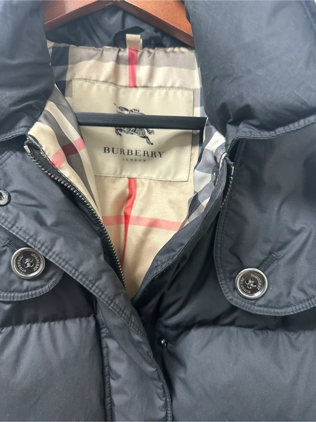 Burberry Black Down Puffer Jacket thumbnail