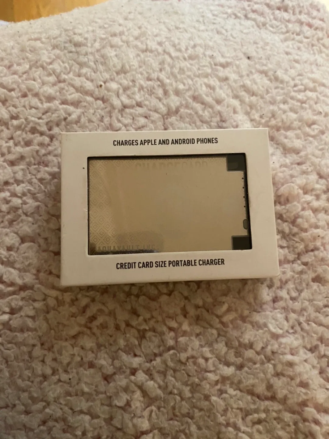 Aqua Vault Charge Card Credit Size Portable Charger thumbnail