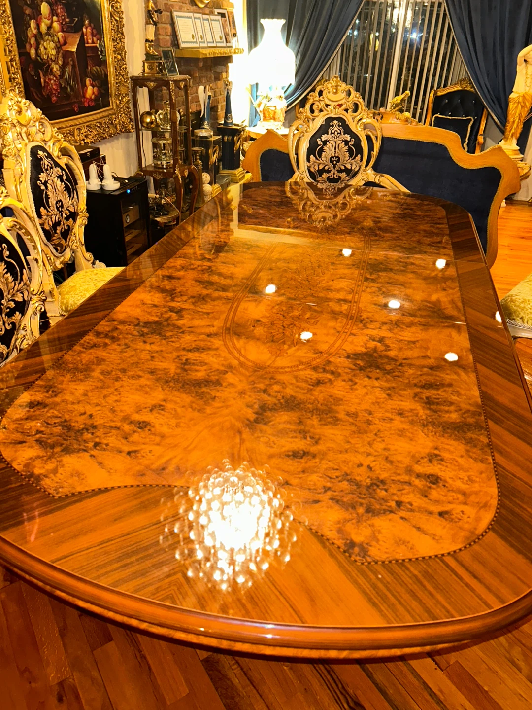 Ornate Dining Table with Six Chairs - photo 2