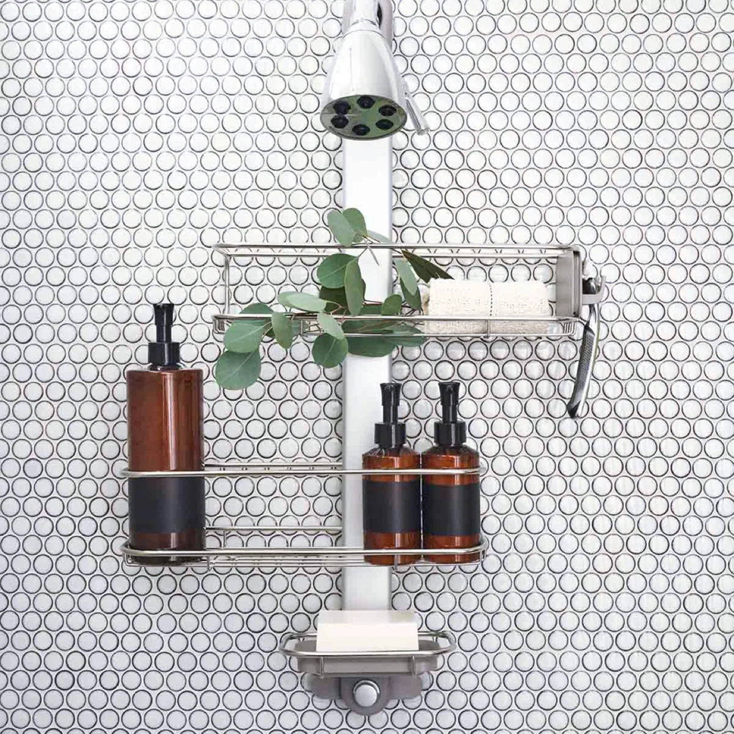 SIMPLEHUMAN Medium Adjustable Shower Caddy image indicator(6)