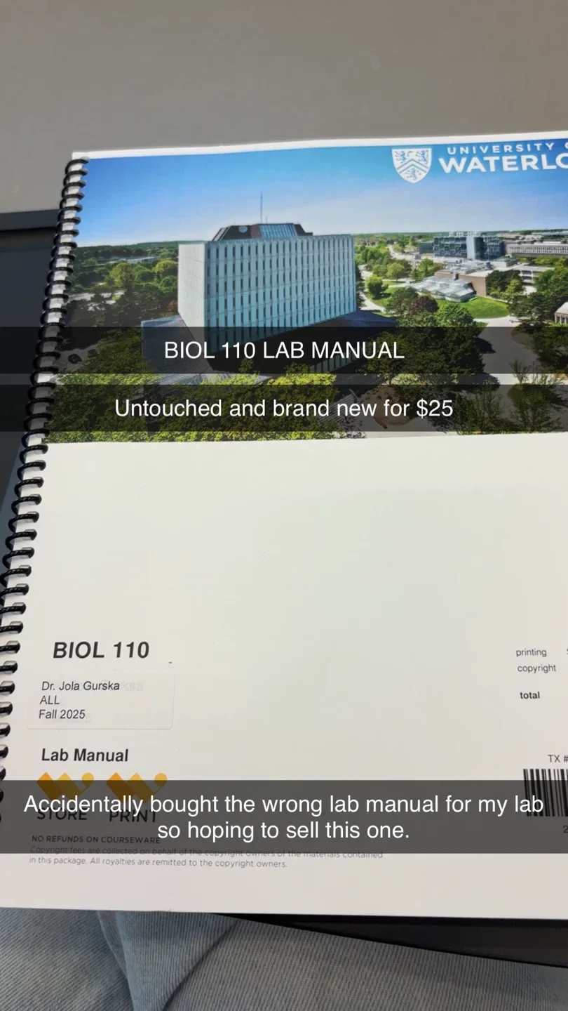 BIOL 110 Lab Manual - University of Waterloo image indicator(2)