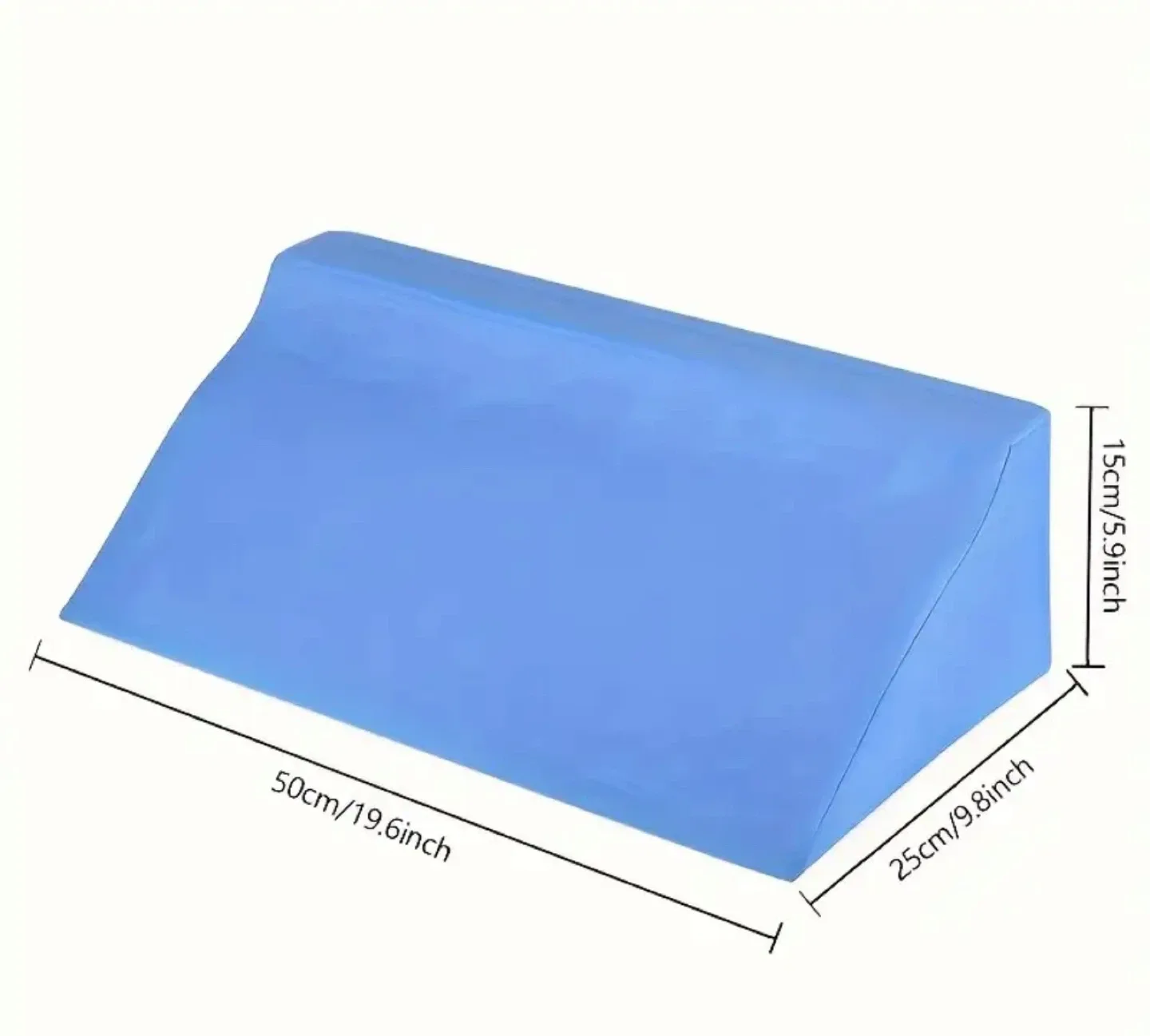 Blue Bed Wedge Pillow (19.69x9.84x5.91 inch) image indicator(2)