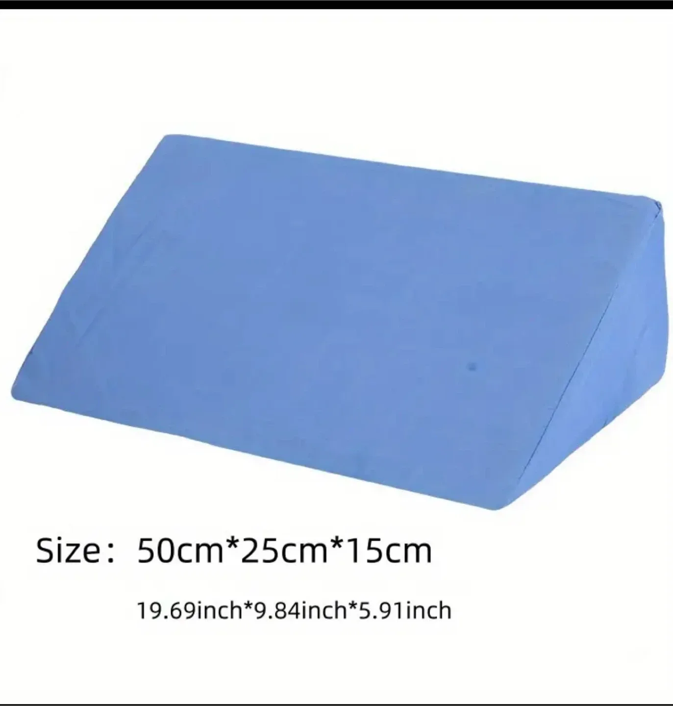 Blue Bed Wedge Pillow (19.69x9.84x5.91 inch) image indicator(3)