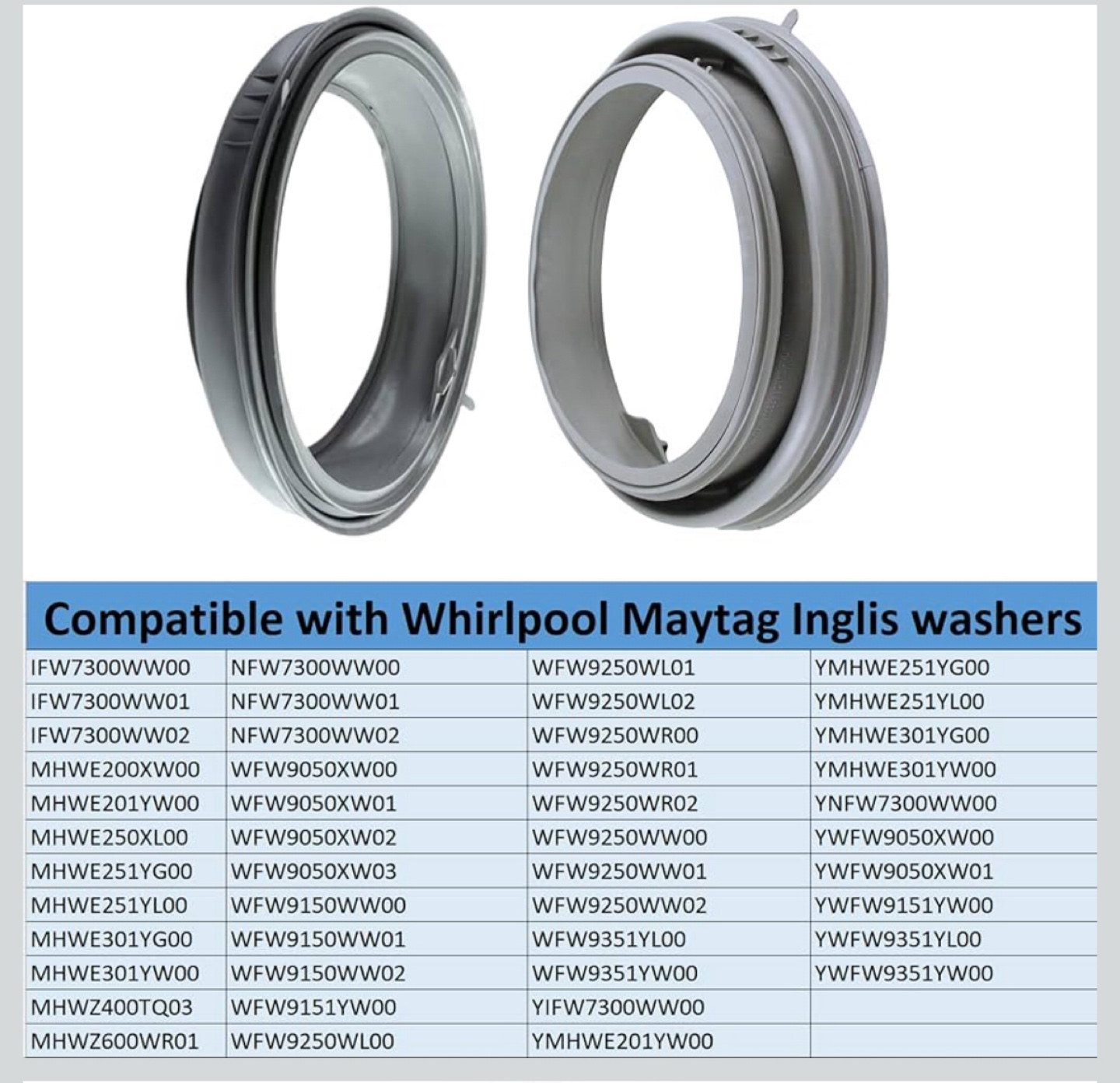 Whirlpool Maytag Inglis Washer Door Seal - photo 2
