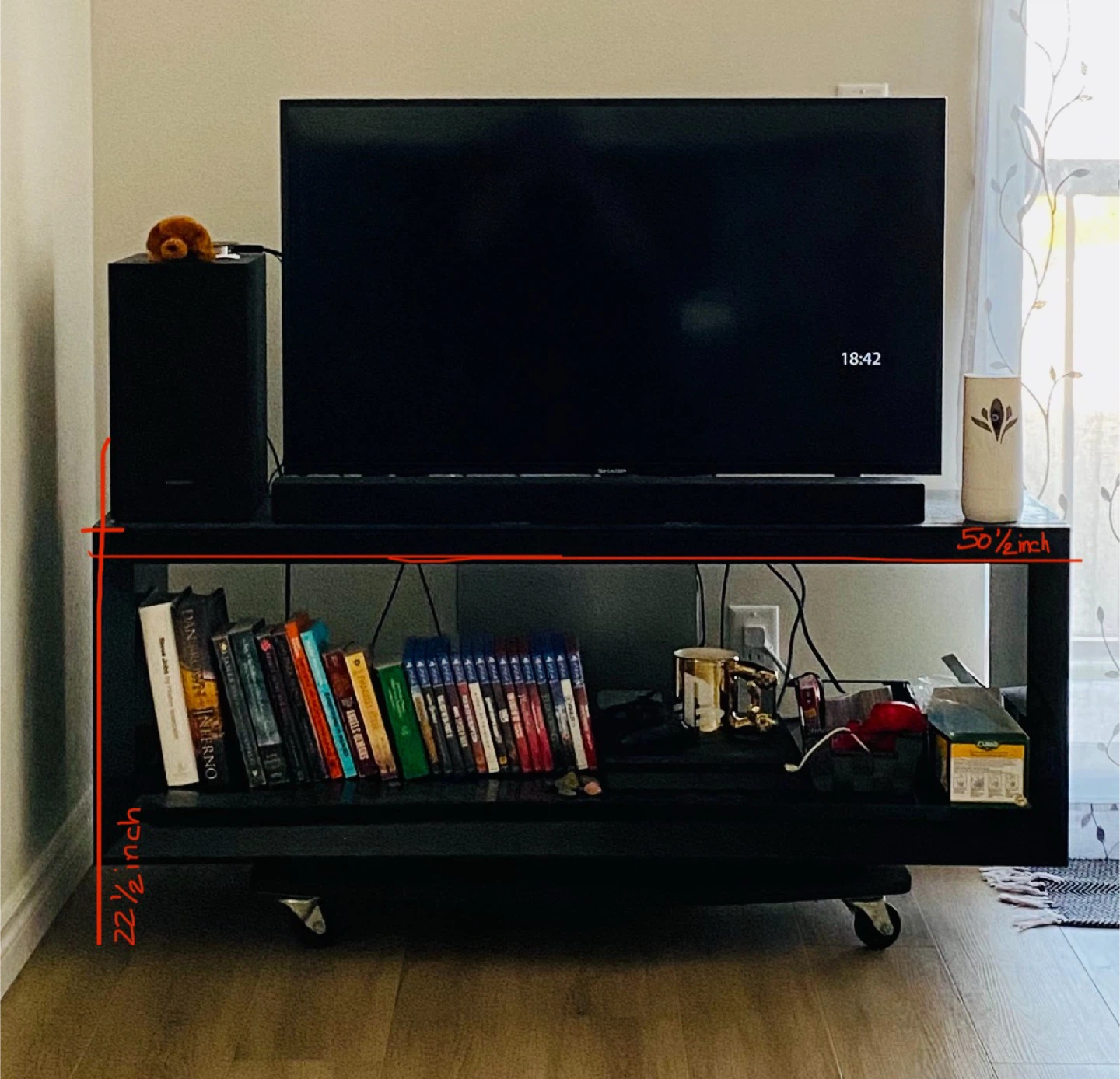 Sony Black TV Stand with Glass Shelves 🥕 - photo 2
