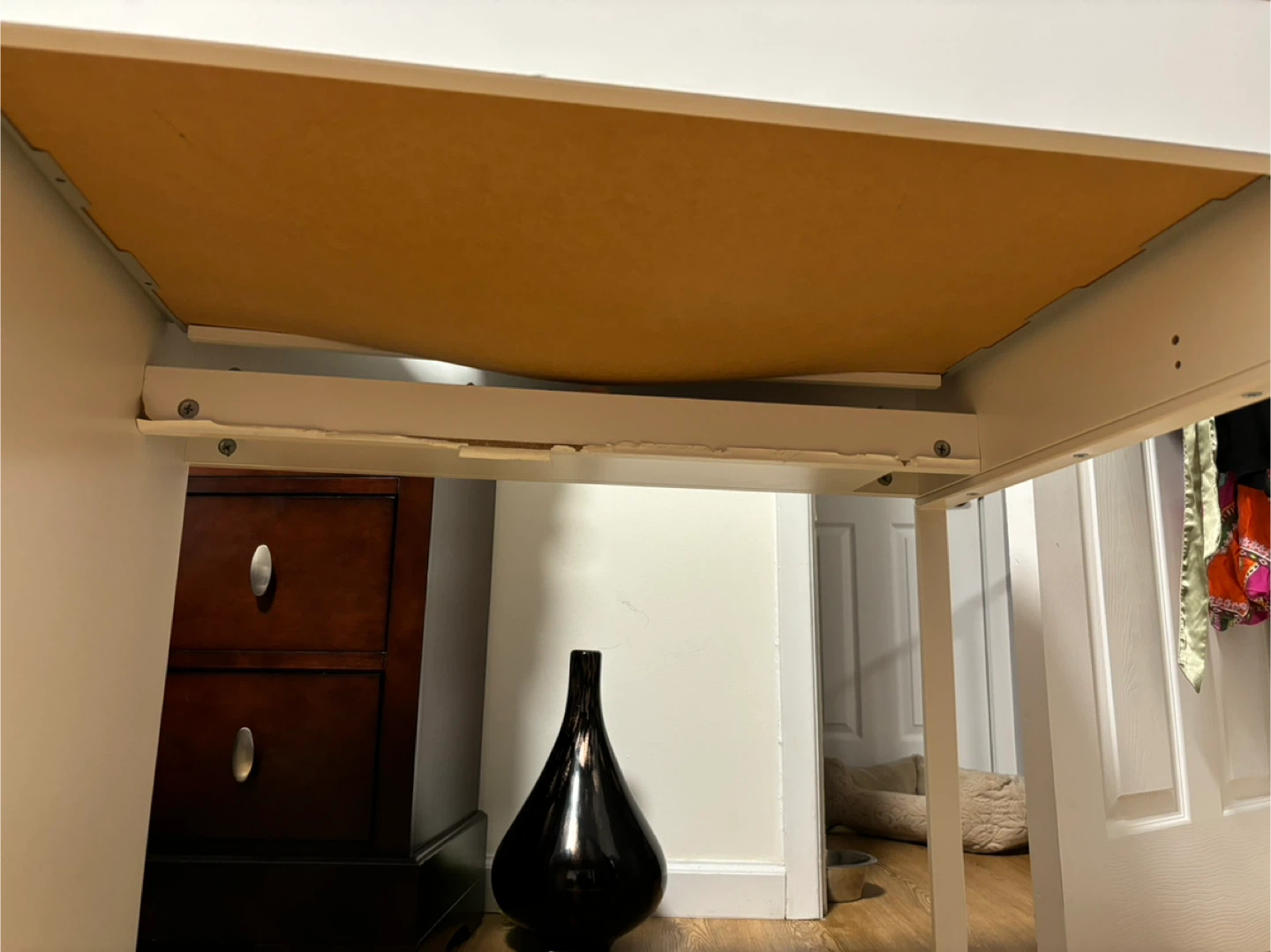 White Desk with Storage - photo 4