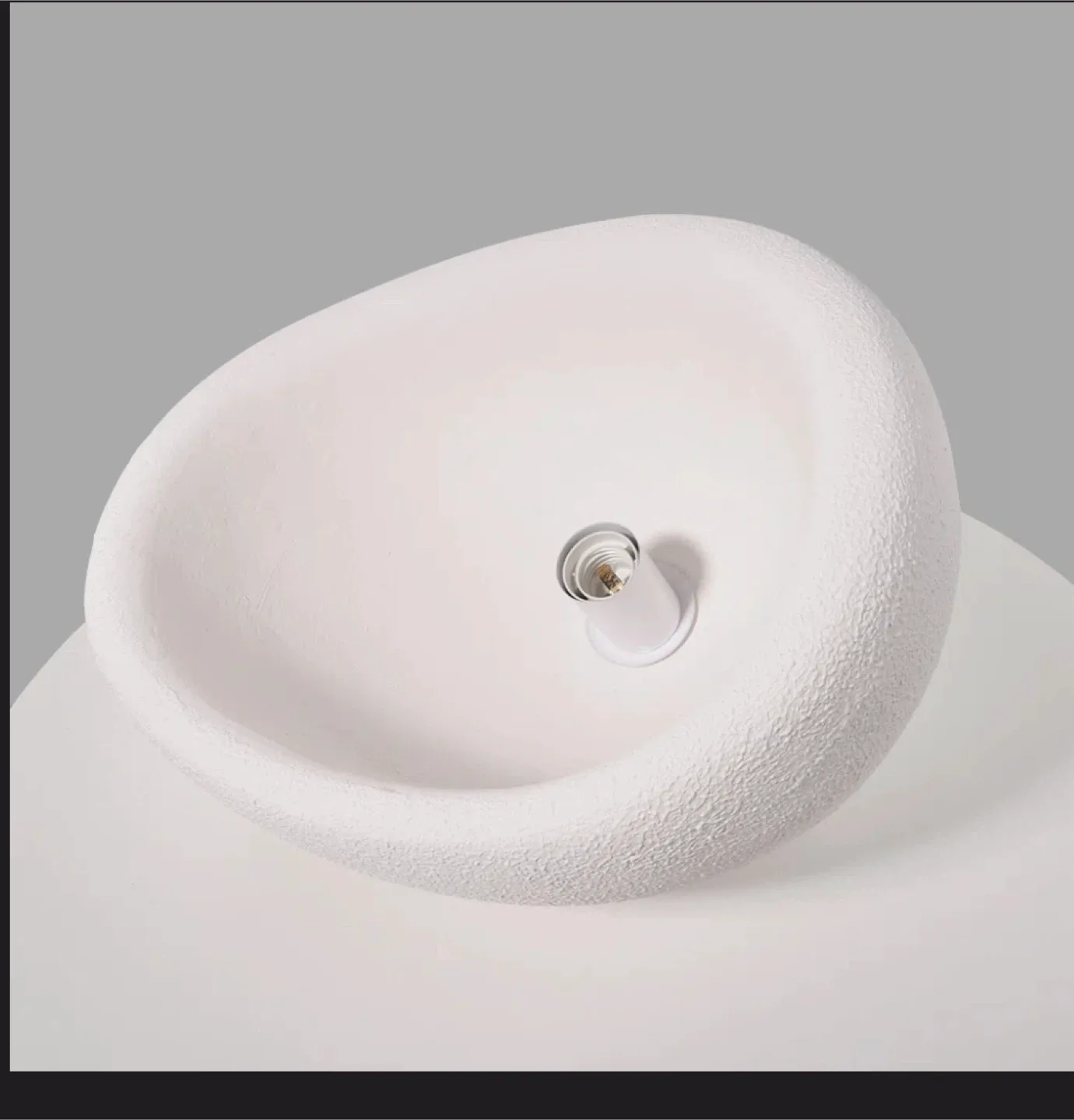 Textured White Pendant Light image indicator(3)