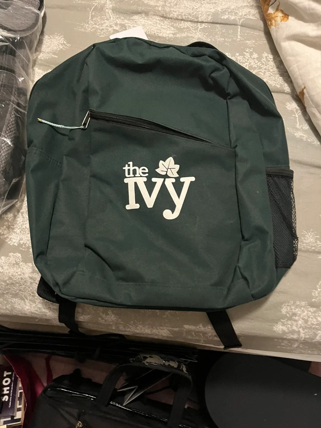 The Ivy Backpack - Grey & Green image indicator(2)