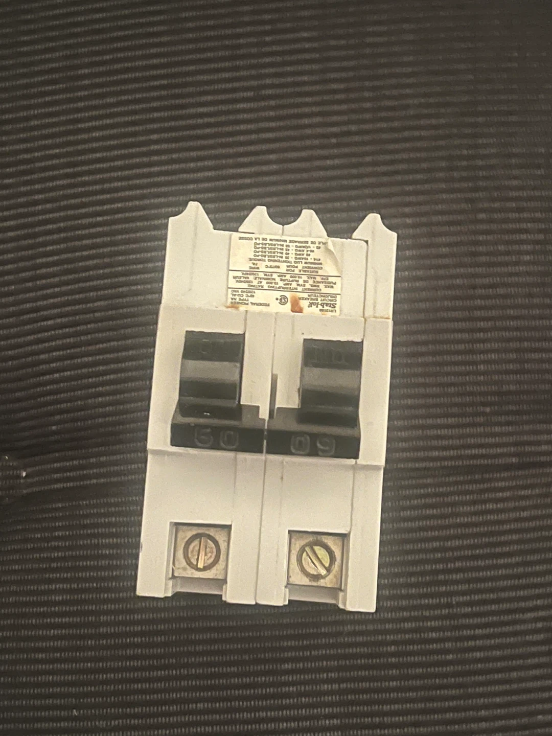 Federal Pioneer Stab-lok 60 Amp Breaker