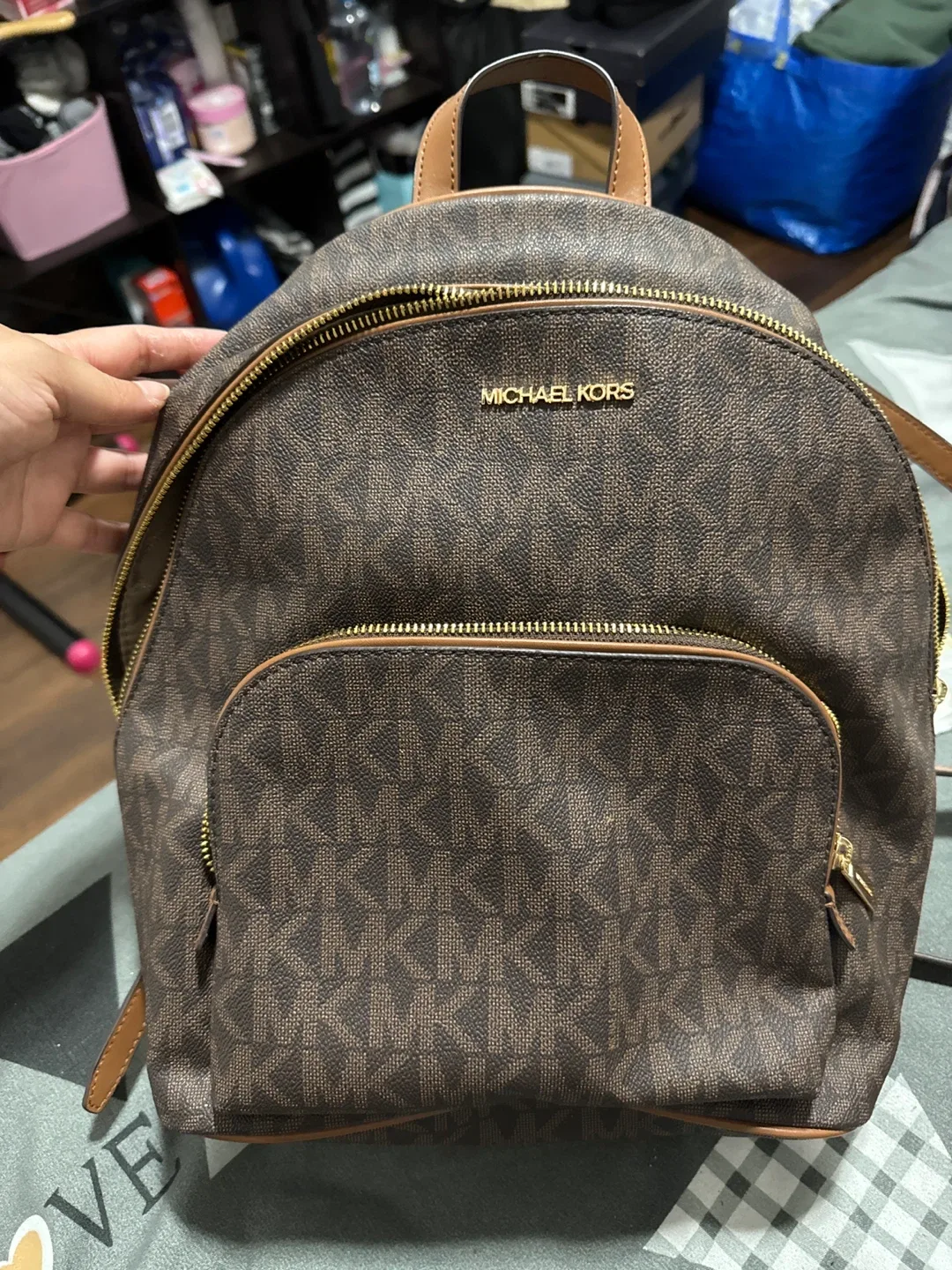 Michael Kors Brown Backpack thumbnail