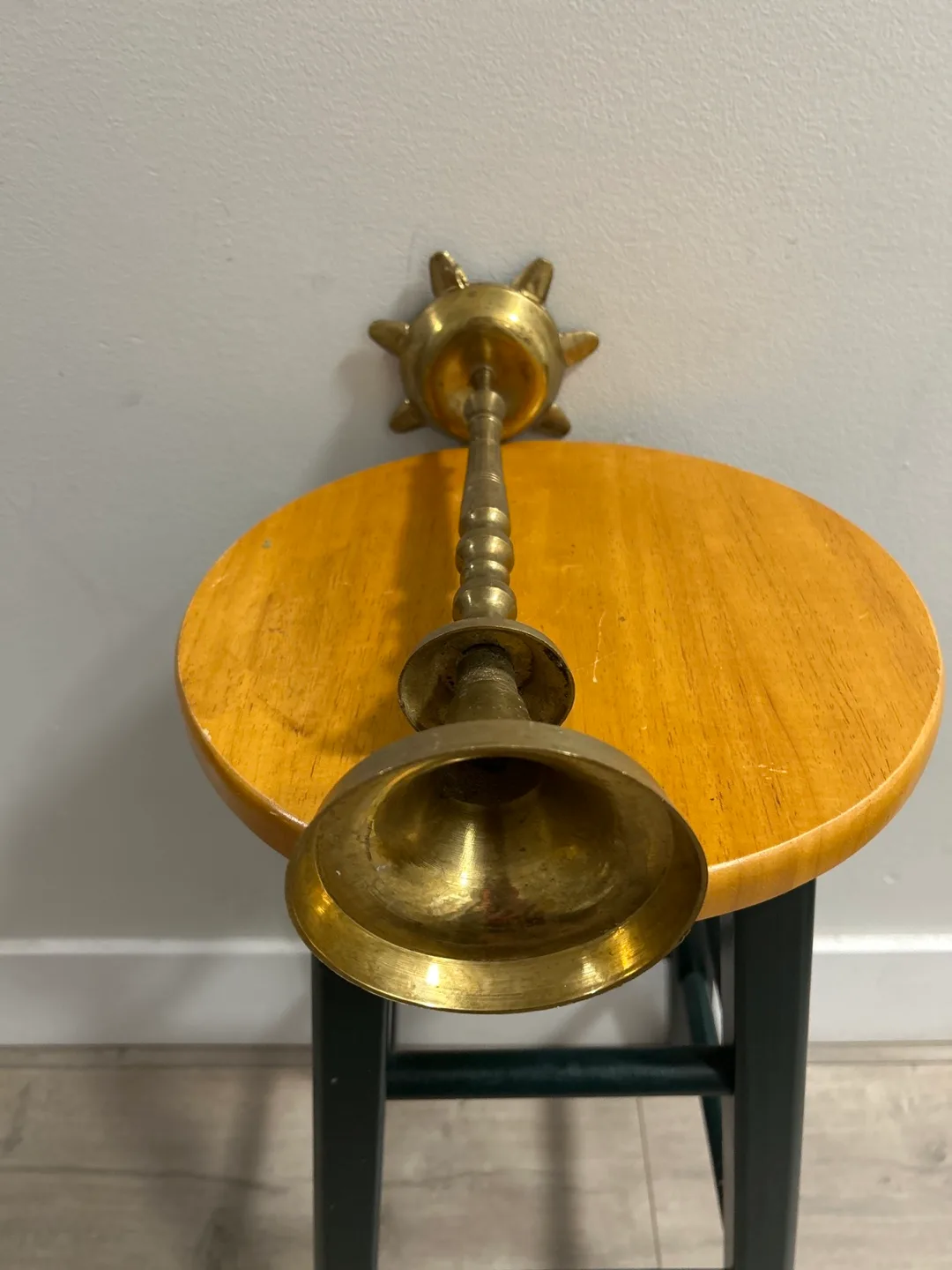 Vintage religious decoration brass image indicator(3)