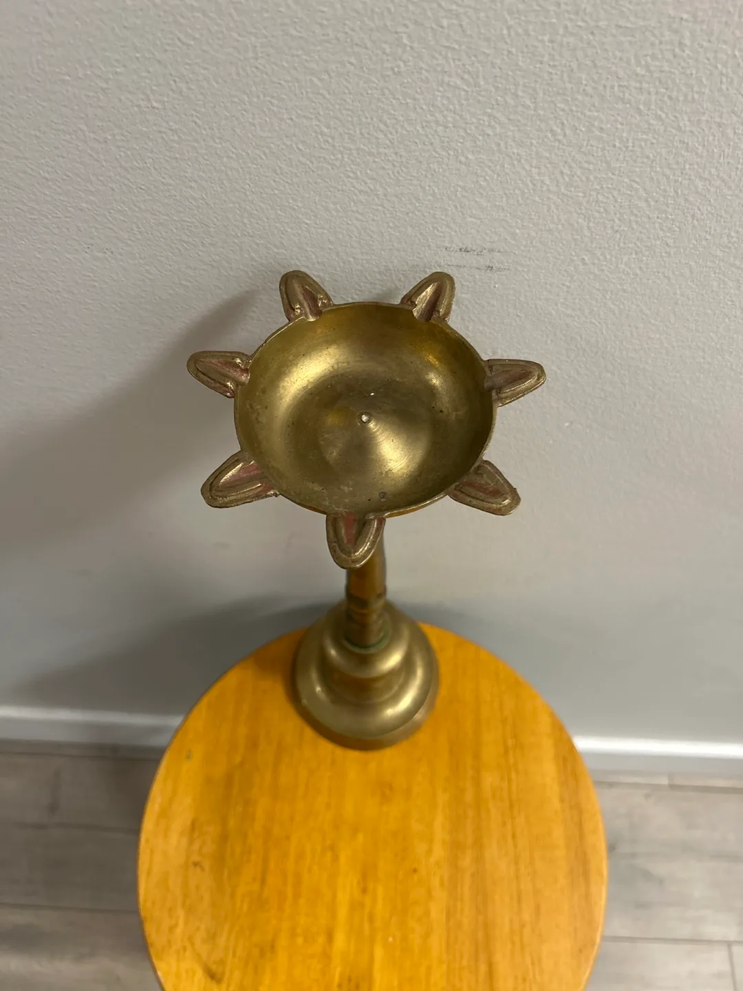 Vintage religious decoration brass image indicator(4)