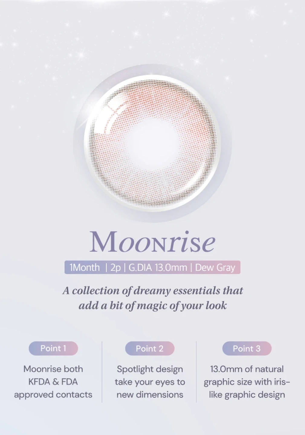 OLENS Moonrise Dew Gray 1-Month Contact Lenses - photo 4
