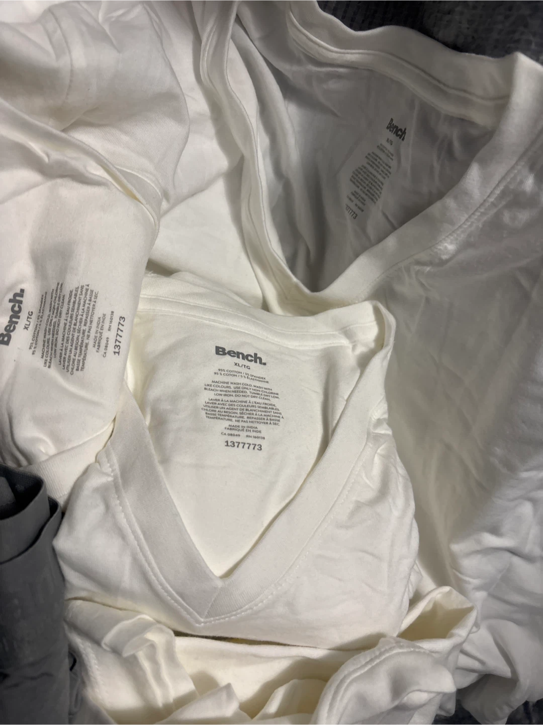 Bench White XL/TG T-shirts & Frank And Oak Underwear - photo 3