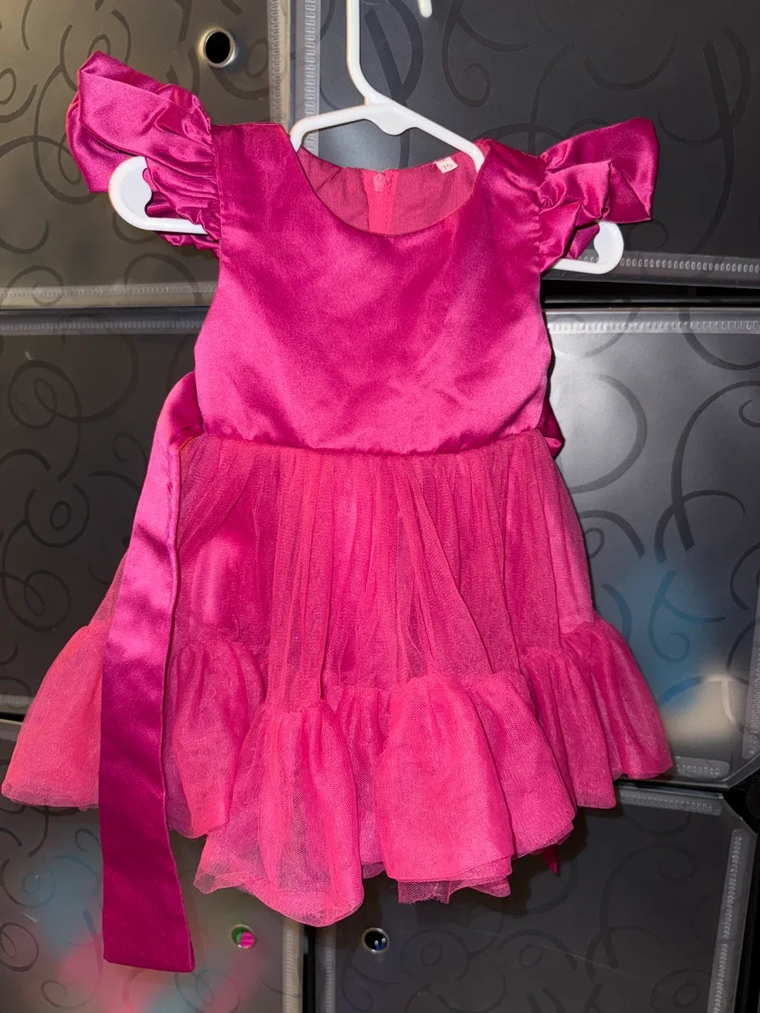 Pink Ruffle Dress - Size 15 thumbnail