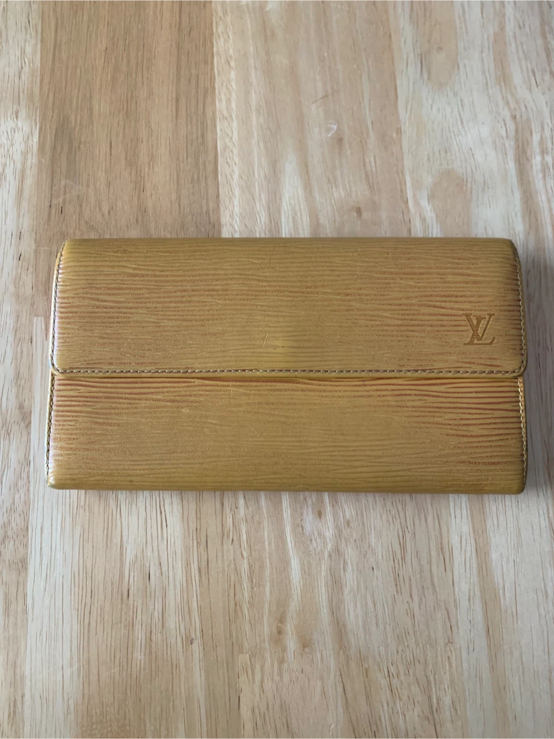Louis Vuitton Yellow Leather Wallet