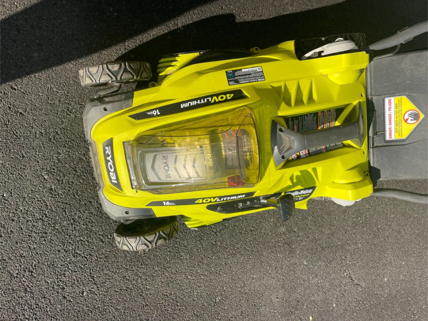 Ryobi 40V 16-inch Cordless Lawn Mower & Trimmer - photo 4