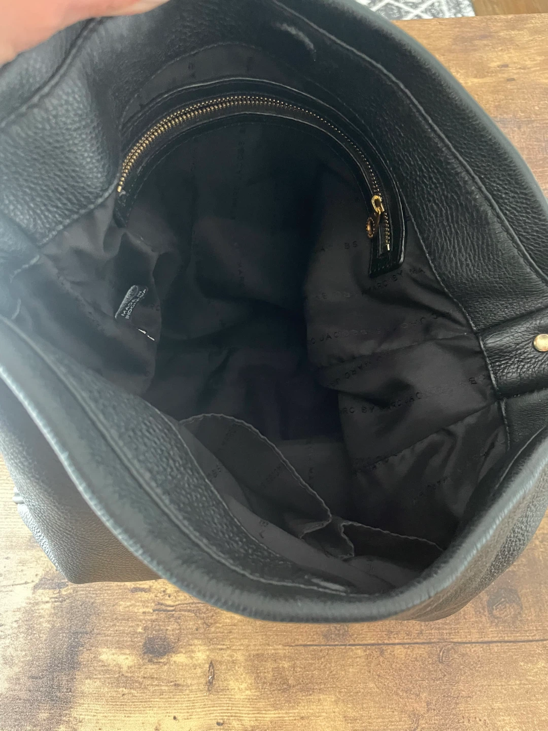 Black Leather Hobo Bag - photo 2