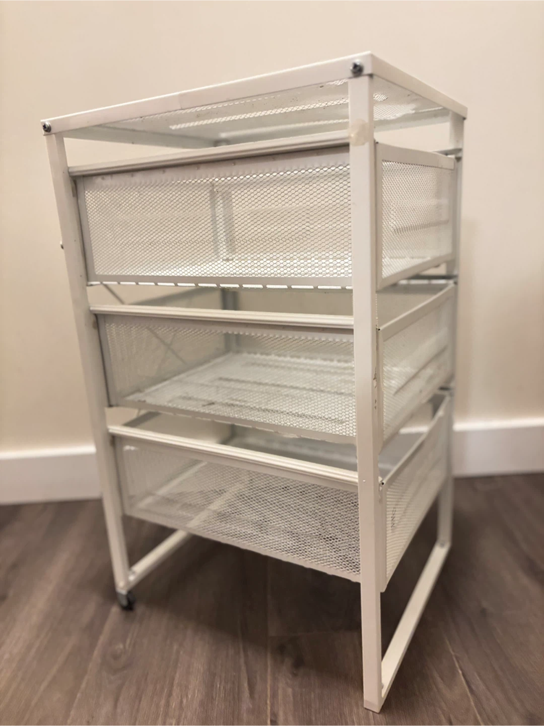 IKEA White Metal Utility Cart - photo 2