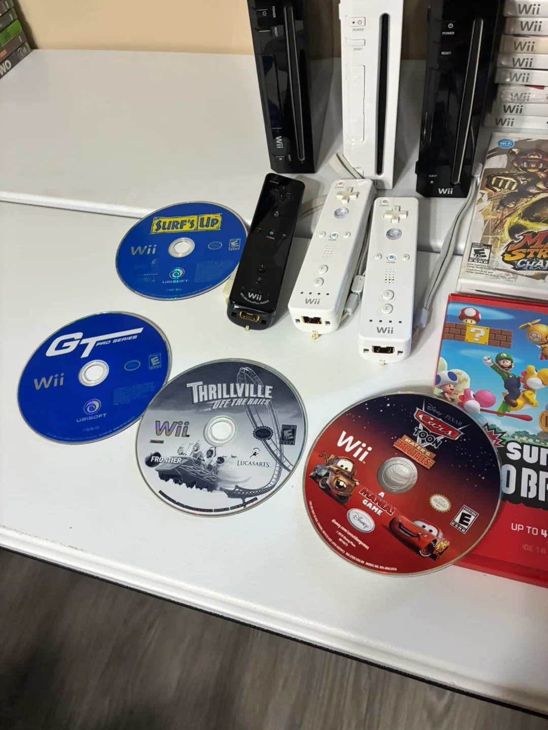 Wii Games, Consoles, Controllers & Infinity Figures Lot image indicator(4)