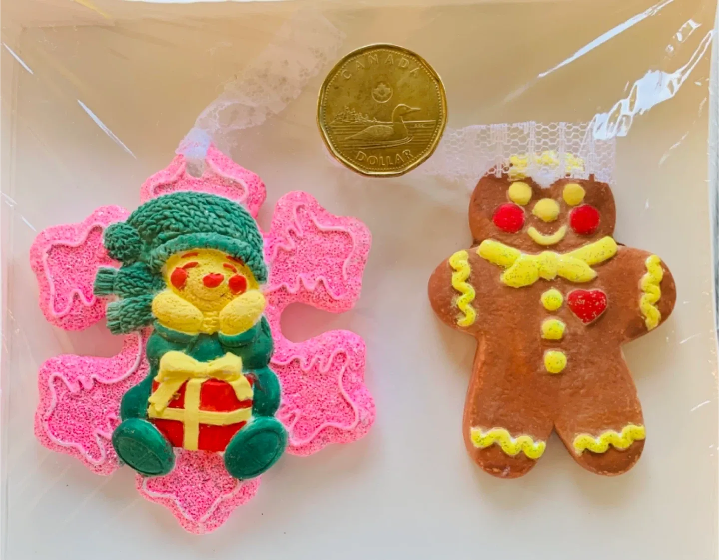 NEW Christmas Ornaments hand-painted w/ FREE gift image indicator(6)