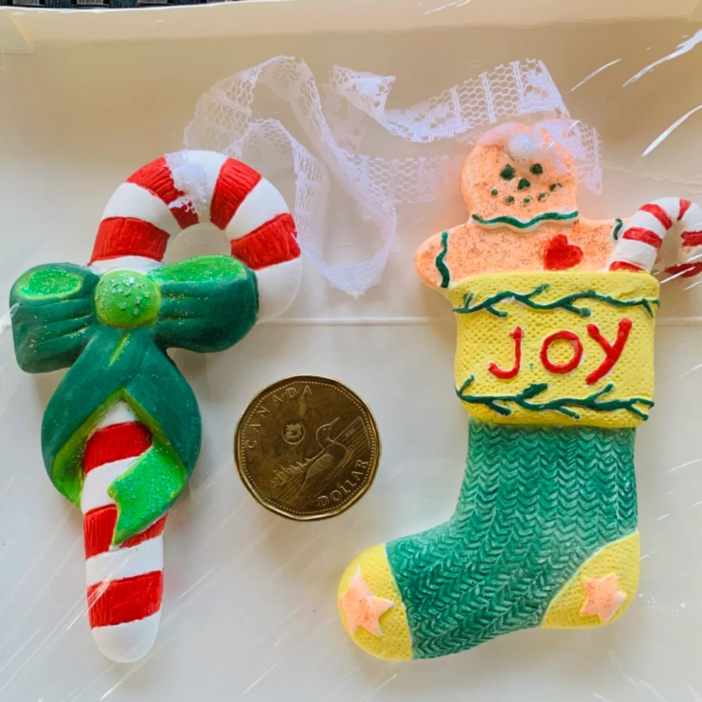 NEW Christmas Ornaments hand-painted w/ FREE gift image indicator(5)