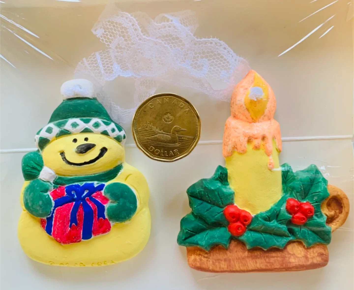 NEW Christmas Ornaments hand-painted w/ FREE gift image indicator(7)